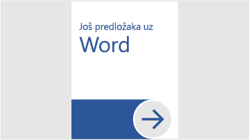 Još predložaka za Word