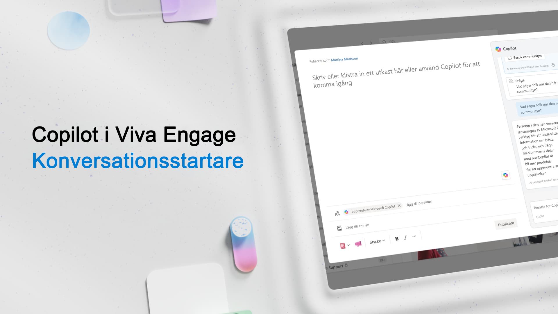 Video: Konversationsstartare i Viva Engage