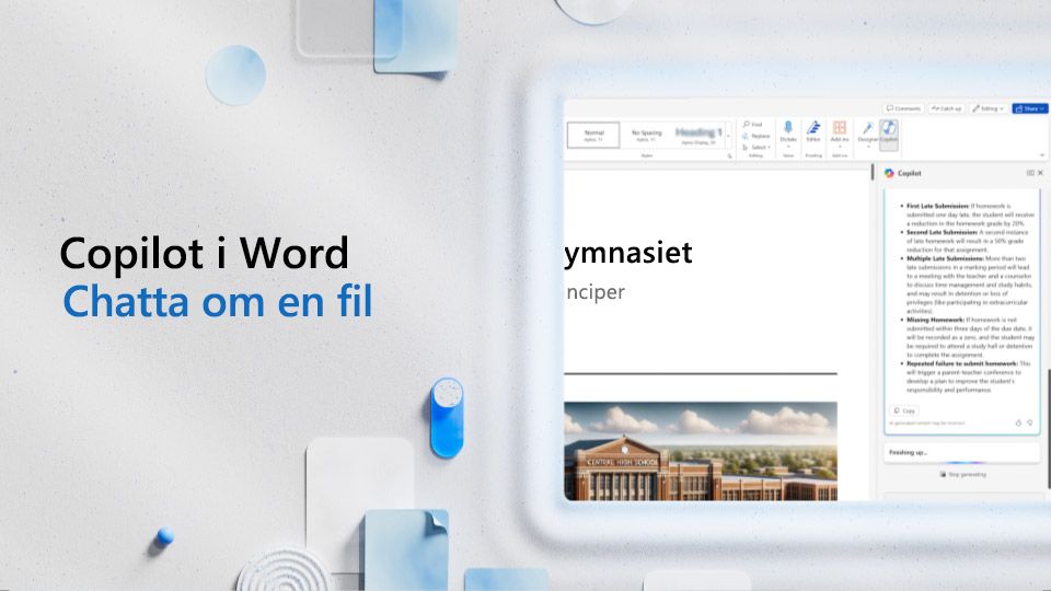 Video: Chatta med Copilot om en Word-fil