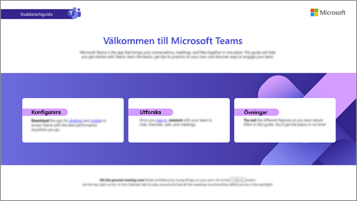 Nedladdningsbar guide för Teams nya utseende