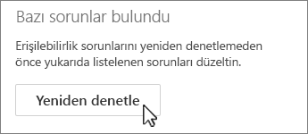 Outlook yeniden denetle düğmesi