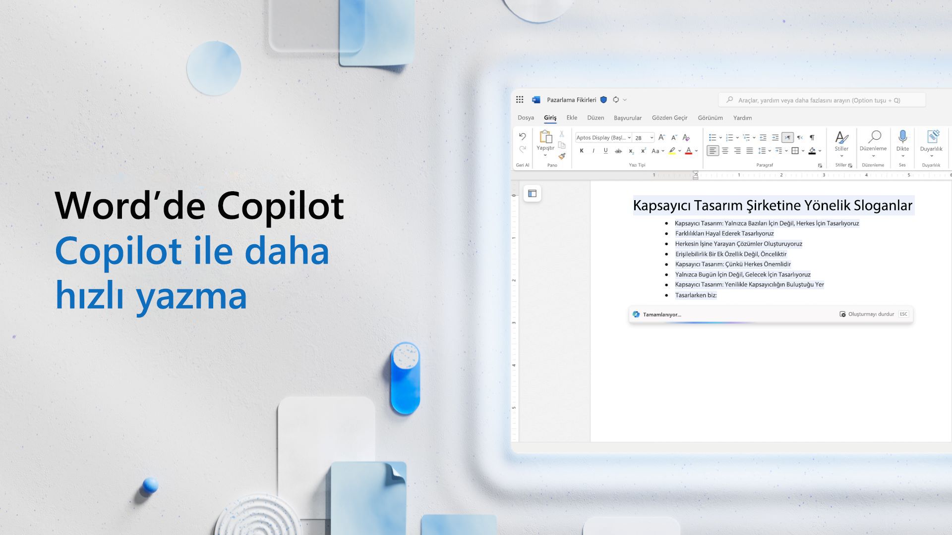 Video: Copilot ile daha hızlı yazma