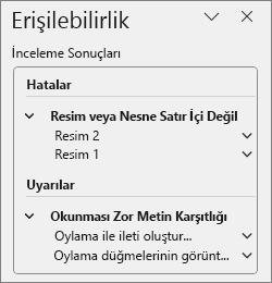 İnceleme sonuçları