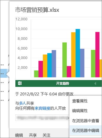 SharePoint 库中 Office 文档的预览