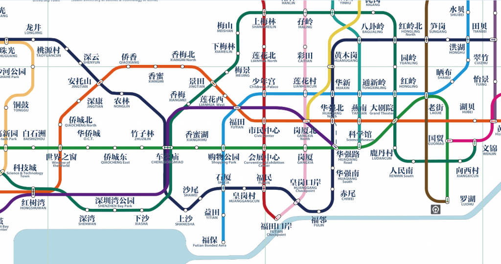 深圳地铁线路图2020最新版