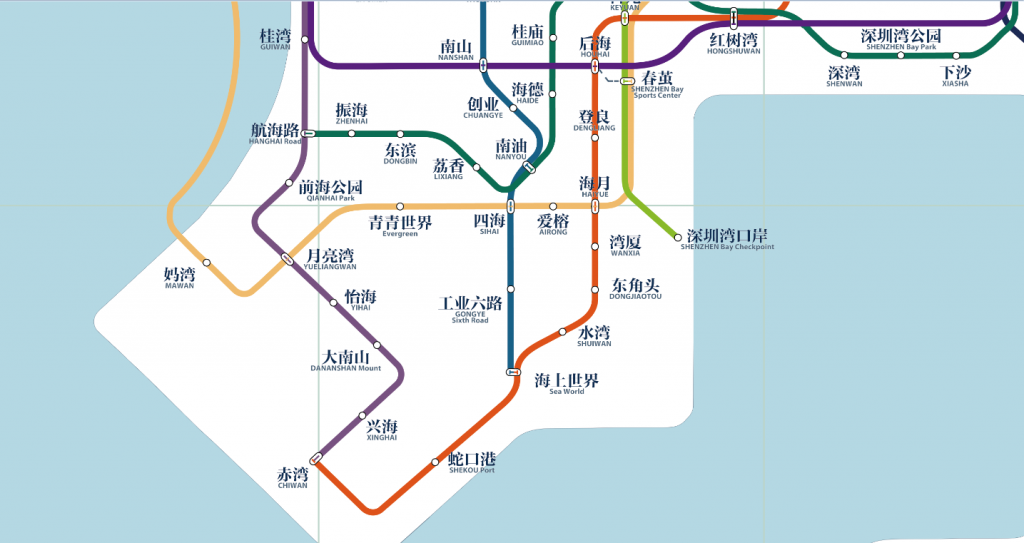 深圳地铁线路图2020最新版