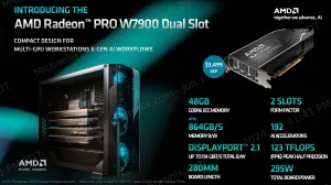 AMD Announces Radeon PRO W7900 Dual Slot For Workstations & Gen AI