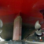 QM2 ship propulsion fixed pods (aft)