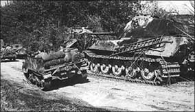 Tiger II abandoned in Normandy, 1944