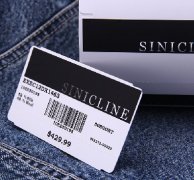 Sinicline Barcode Price Ticket with Foil Stamping