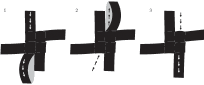 Adjustment procedure for head tefillin knot