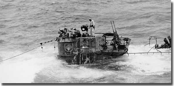 Boarding party on board U-505.