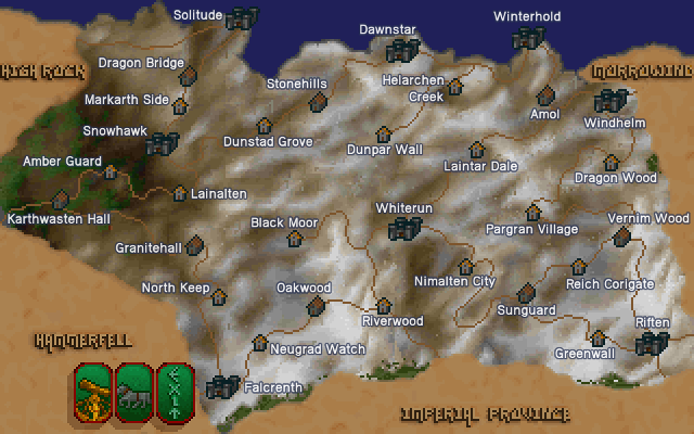 Map of Skyrim