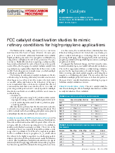 Thumbnail for: FCC catalyst deactivation studies to mimic refinery conditions for high-propylene applications (2019)