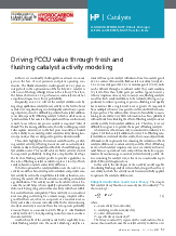 Thumbnail for: Driving FCCU value through fresh and flushing catalyst activity modeling (2020)