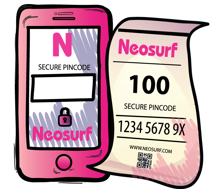 Pague en METÁLICO o con su MÓVIL con Neosurf