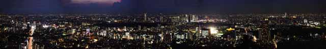 Foto, materiell, befreit, Landschaft, Bild, hat Foto auf Lager,Eine Nacht von Ansicht über Tokyo, Shibuya, Das Bauen von Gruppe, Das Stadtzentrumsgebiet, Hochhaus