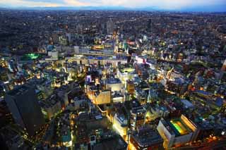 Foto, materiell, befreit, Landschaft, Bild, hat Foto auf Lager,Ikebukuro-Station, Gebäude, Ikebukuro, Neon, 