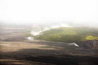 Foto, materiell, befreit, Landschaft, Bild, hat Foto auf Lager,Hawaii-Insel ätherische Fotografie, Lava, Der Krater, Riss im Boden, forsten Sie Feuer