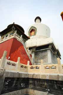 Foto, materiell, befreit, Landschaft, Bild, hat Foto auf Lager,Beihai Park White Tower, , , , 