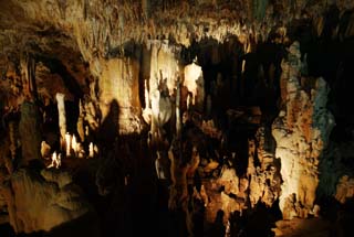 Foto, materiell, befreit, Landschaft, Bild, hat Foto auf Lager,Ishigaki-jima Island Tropfsteinhöhle, Tropfsteinhöhle, Tropfstein, Kalkstein, Höhle