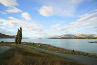 Foto, materiell, befreit, Landschaft, Bild, hat Foto auf Lager,Lake Tekapo, , , , 