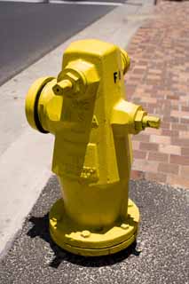 Foto, materiell, befreit, Landschaft, Bild, hat Foto auf Lager,Ein USA Feuer Hydrant, zünden Sie Hydranten an, Weg, Gelb, USA