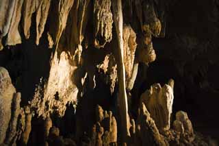 Foto, materiell, befreit, Landschaft, Bild, hat Foto auf Lager,Ishigaki-jima Island Tropfsteinhöhle, Tropfsteinhöhle, Tropfstein, Kalkstein, Höhle