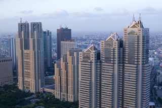 Foto, materiell, befreit, Landschaft, Bild, hat Foto auf Lager,Shinjuku entwickelte neu Stadtzentrum, Gebäude, Hochhaus, Shinjuku, 