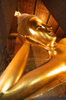 Foto, materiell, befreit, Landschaft, Bild, hat Foto auf Lager,Der Tod von Buddha Buddha des Watts Poe, Buddhistisches Bild, der Tod von Buddha Tempel, Der Tod von Buddha Buddha, Besichtigung