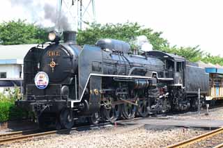 Foto, materiell, befreit, Landschaft, Bild, hat Foto auf Lager,Eine Dampflokomotive, dünsten Sie Lokomotive, Zug, das Fahren von Rad, Kohle