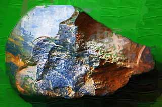 illust, materiell, befreit, Landschaft, Bild, Gemälde, Farbbleistift, Wachsmalstift, Zeichnung,,Stone Tool, Altsteinzeitlich, Alte Leute, Werkzeuge, Die Geschichte