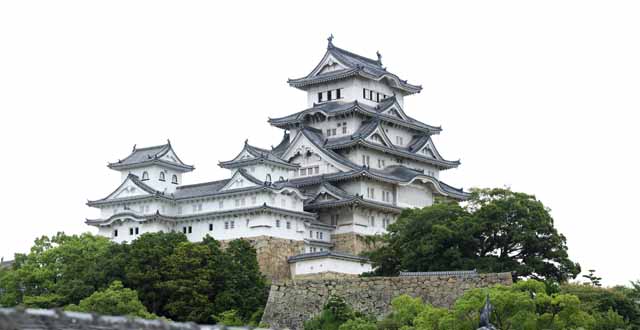 Foto, materiell, befreit, Landschaft, Bild, hat Foto auf Lager,Himeji-jo Burg, Vier nationale Schätze-Burg, Sadanori Akamatsu, Shigetaka Kuroda, Hideyoshi Hashiba