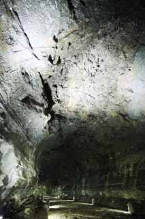 Foto, materiell, befreit, Landschaft, Bild, hat Foto auf Lager,Ein Überfluss an Krafthöhle, Manjang gul-Höhle, Geomunoreum Lava Rohr System, vulkanische Insel, Kellergeschoss