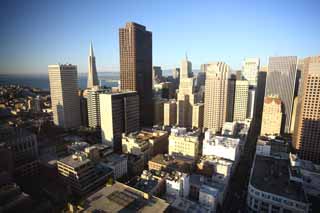 Foto, materiell, befreit, Landschaft, Bild, hat Foto auf Lager,Die Gebäudegruppe von San Francisco, Hochhaus, Im Stadtzentrum, Wohngebiet, Neigung