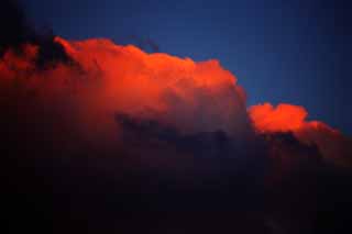 Foto, materiell, befreit, Landschaft, Bild, hat Foto auf Lager,Der Sonnenuntergang verhängt, Phantasie, Rot, Wolke, Bei Dunkelheit