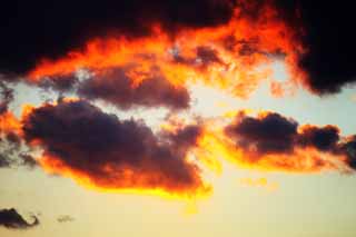 Foto, materiell, befreit, Landschaft, Bild, hat Foto auf Lager,Der Sonnenuntergang verhängt, Phantasie, Rot, Wolke, Bei Dunkelheit