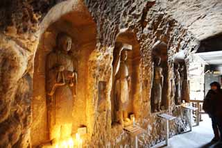 Foto, materiell, befreit, Landschaft, Bild, hat Foto auf Lager,Hase-dera Temple-Frau der Hauptzen-Priesterhöhle, steinigen Sie Höhle, Frau des Hauptzen-Priesters, Sarasvati, Buddhismus