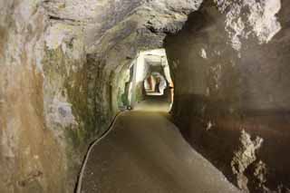 Foto, materiell, befreit, Landschaft, Bild, hat Foto auf Lager,Ryugenji-Tunnel der Iwami-Silber-Grube, Die Galerie, Vene, Eine ewige Anzahlung, Somo