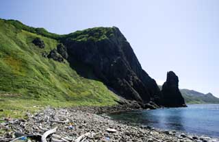 photo,material,free,landscape,picture,stock photo,Creative Commons,The shore of a sacred place, cliff, The shore, rock, wave