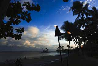 photo,material,free,landscape,picture,stock photo,Creative Commons,Dusk of a lantern, Flame, beach, Lasi, Dusk