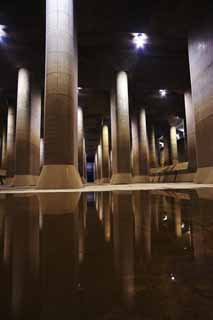 photo,material,free,landscape,picture,stock photo,Creative Commons,A huge underground shrine, Concrete, pillar, reservoir, basement