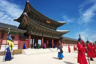 photo,material,free,landscape,picture,stock photo,Creative Commons,Heunginjimun of Kyng-bokkung, musical instrument, drum, , sentry