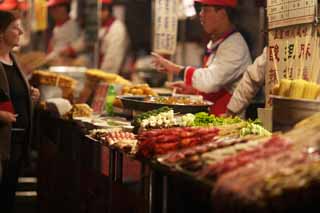 photo,material,free,landscape,picture,stock photo,Creative Commons,Yasushi Azuma Gate Street stalls, Stalls, Food, Food culture, Merchants