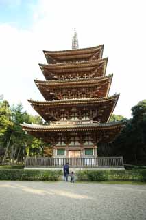 photo,material,free,landscape,picture,stock photo,Creative Commons,Daigo-ji Temple Five Storeyed Pagoda, Chaitya, I am painted in red, two worlds mandala, Japanese esoteric Buddhism picture