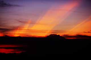 foto,tela,gratis,paisaje,fotografía,idea,Un ave fénix del anochecer, Sol poniente, Rojo, El sol, De noche