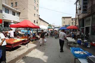 foto,tela,gratis,paisaje,fotografía,idea,Un mercado de ganancia rojo hondo, Mercado, Compartimiento de calle, Compras, Vida