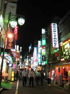 foto,tela,gratis,paisaje,fotografía,idea,Vista de noche de Kabukicho, Neón, En el centro, , 