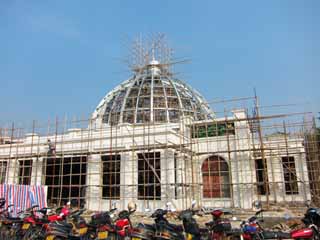 foto,tela,gratis,paisaje,fotografía,idea,Un museo de Western Museum de Han del Rey mausoleo de Nanyue, Bajo la construcción, Cúpula, , 