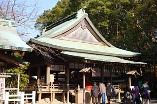 foto,tela,gratis,paisaje,fotografía,idea,Shrine primer santuario de Kamakura - gu, Santuario sintoísta, El Emperor Meiji, Kamakura, Masashige Kusuki